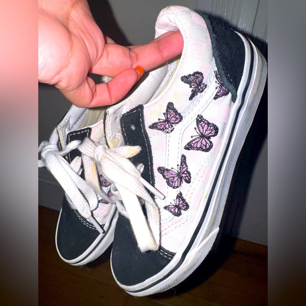 Vans old skool butterfly shoes